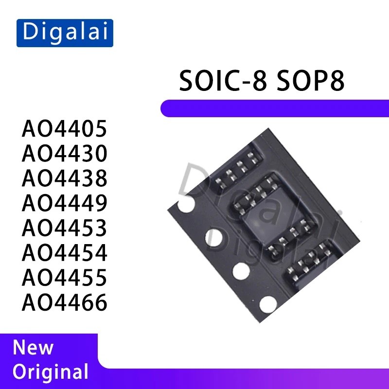 CHIP IC High Current Low Rds(on) MOSFET Kit AO4405 AO4430 AO4438 AO4449 AO4453 AO4454 AO4455 AO4466 สําหรับเครื่องมือไฟฟ้า BMS ในสต็อก CMJO
