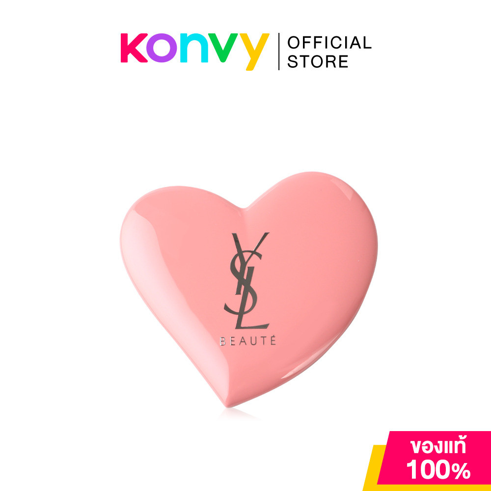 YSL Loveshine Mirror #Pink วายเอสแอล กระจกพกพารูปหัวใจ สีชมพู.