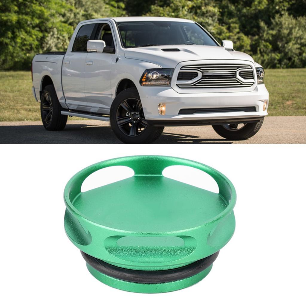 Wowowi อลูมิเนียมอัลลอยด์ถังน้ํามันเชื้อเพลิงรถยนต์ฝาครอบอะไหล่ Fit สําหรับ Dodge Ram 2013-2018