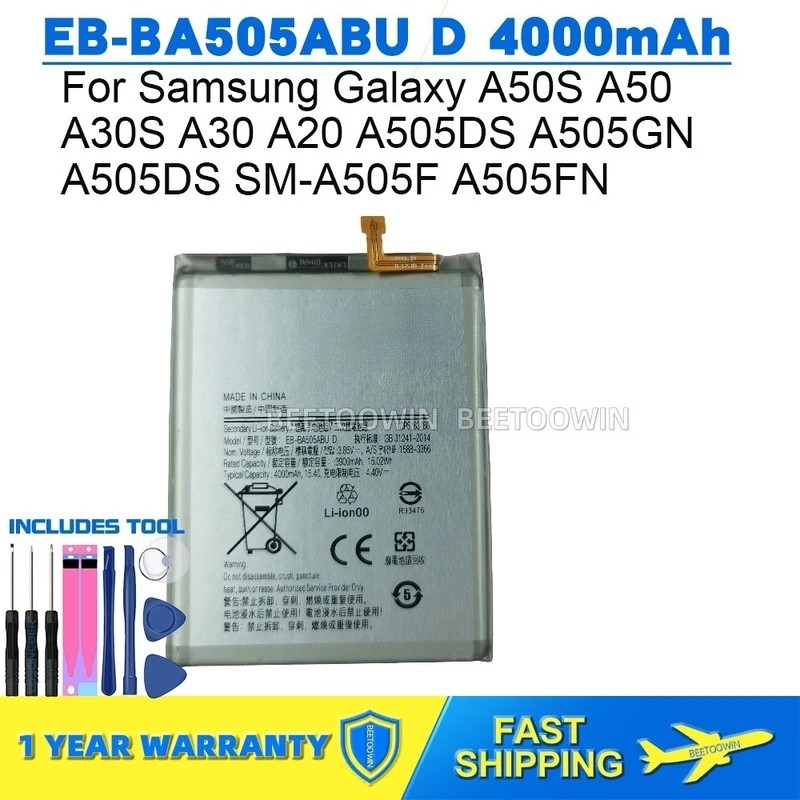 SAMSUNG สําหรับSamsung Galaxy A50S A50 A30S A30 A20 SM-A505F A505FN A505DS A505GN A505DS A505W EB-BA