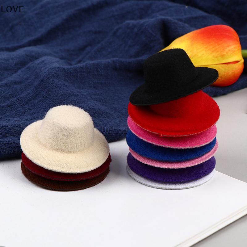 [JJCW] 5 ชิ้น 1:12 Dollhouse Miniature Hat Mini Dolls Hat Dolls House Accessories