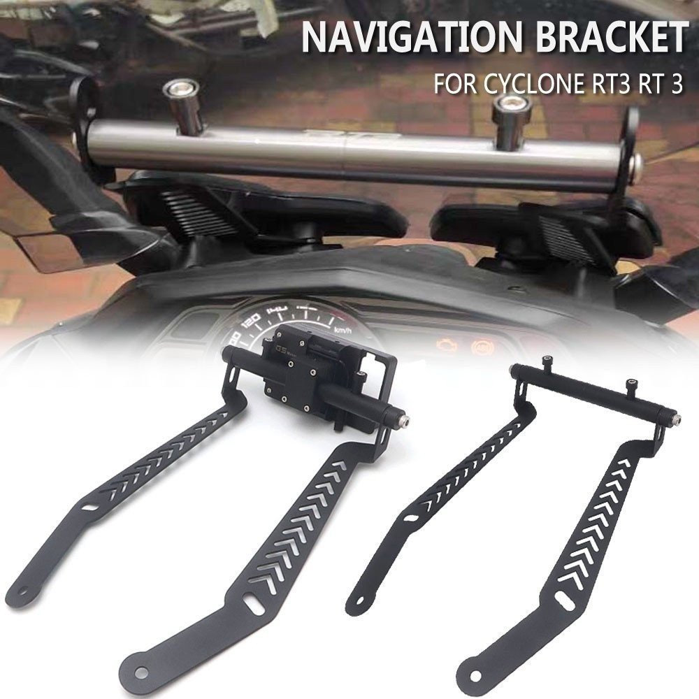 สําหรับ CYCLONE RT3 RT 3 ขาตั้งขยายมัลติฟังก์ชั่น Crossbar รถจักรยานยนต์โทรศัพท์ GPS Mount Navigatio