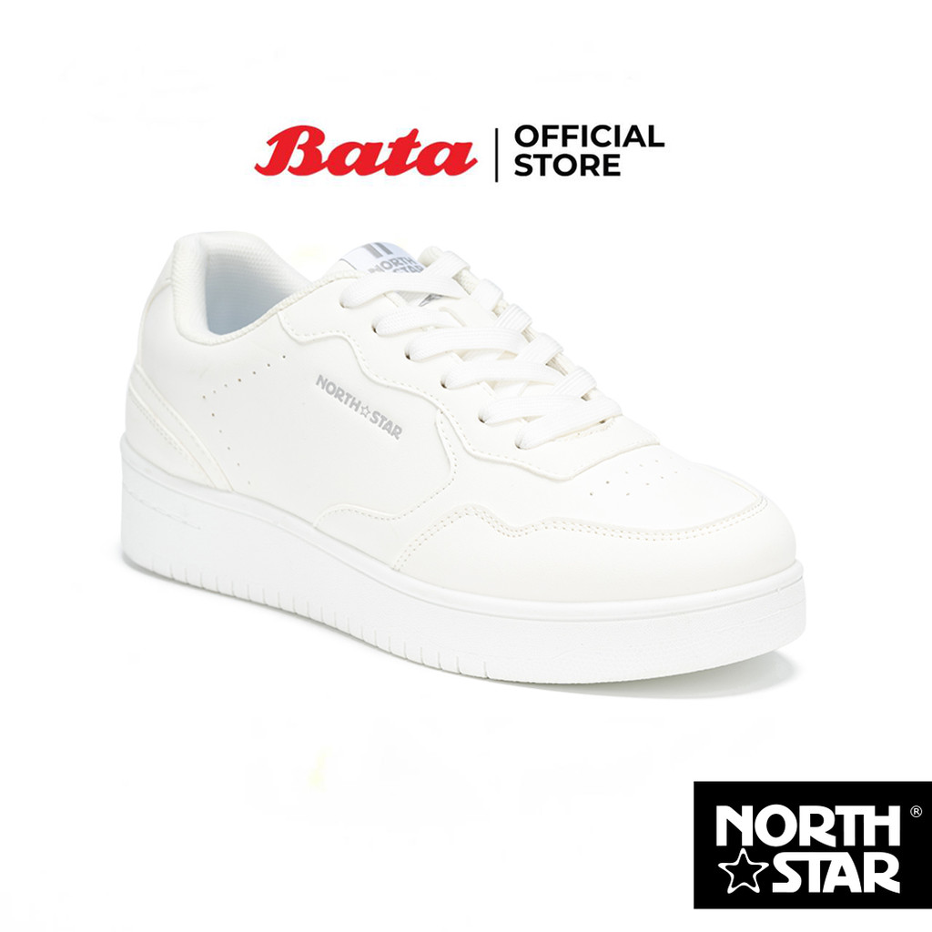 Bata บาจา North Star รองเท้าผ้าใบสนีคเกอร์ แบบผูกเชือก สำหรับผู้หญิง รุ่น MAISY สีเบจ 5208019 สีขาว 5201019