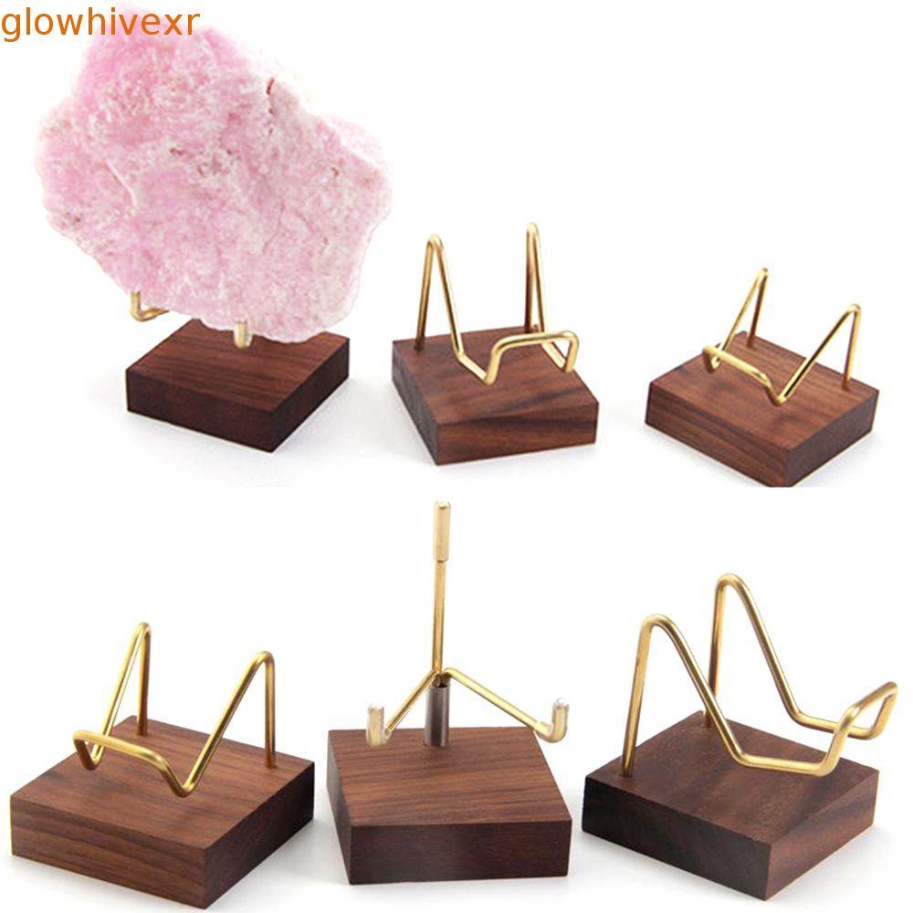 GLOWHIVE Mineral Stand Home Office Show Room Home Decoraition Ores Agate Rocks Display Holder