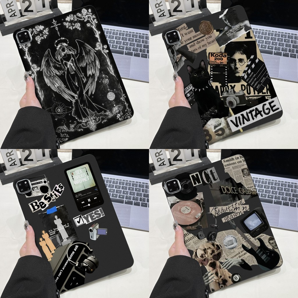 เคสแท็บเล็ตแบบนิ่ม for iPad 11th Gen A16 10th 9th 8th 7th 6th 5th Air 3/4/5/6/7/2 Mini7/6/5/4/3/2/1 Pro 11 12.9 เคสไอแพด