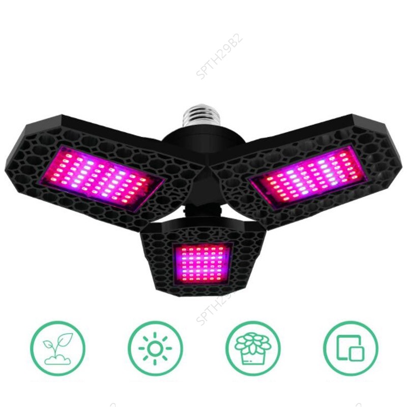 LED Phyto โคมไฟ E27 108 126 144 LDE เต็มสเปกตรัม Grow Light หลอดไฟ AC 100-265V สําหรับดอกไม้ในร่ม Gr