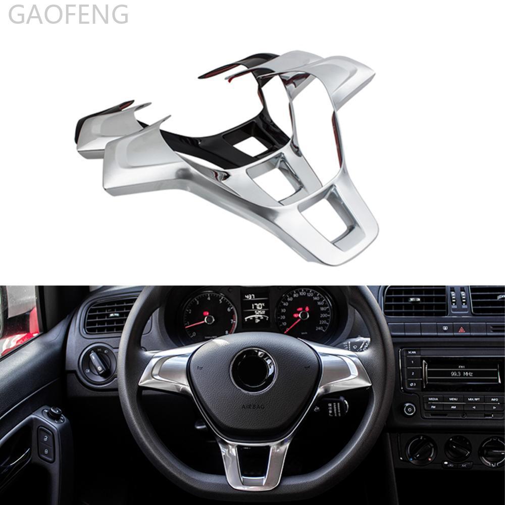 GAOFENG ภายในรถพวงมาลัยสติกเกอร์ Trim อุปกรณ์เสริมสําหรับ Volkswagen VW Golf 7 GTI MK7 POLO 2014 201