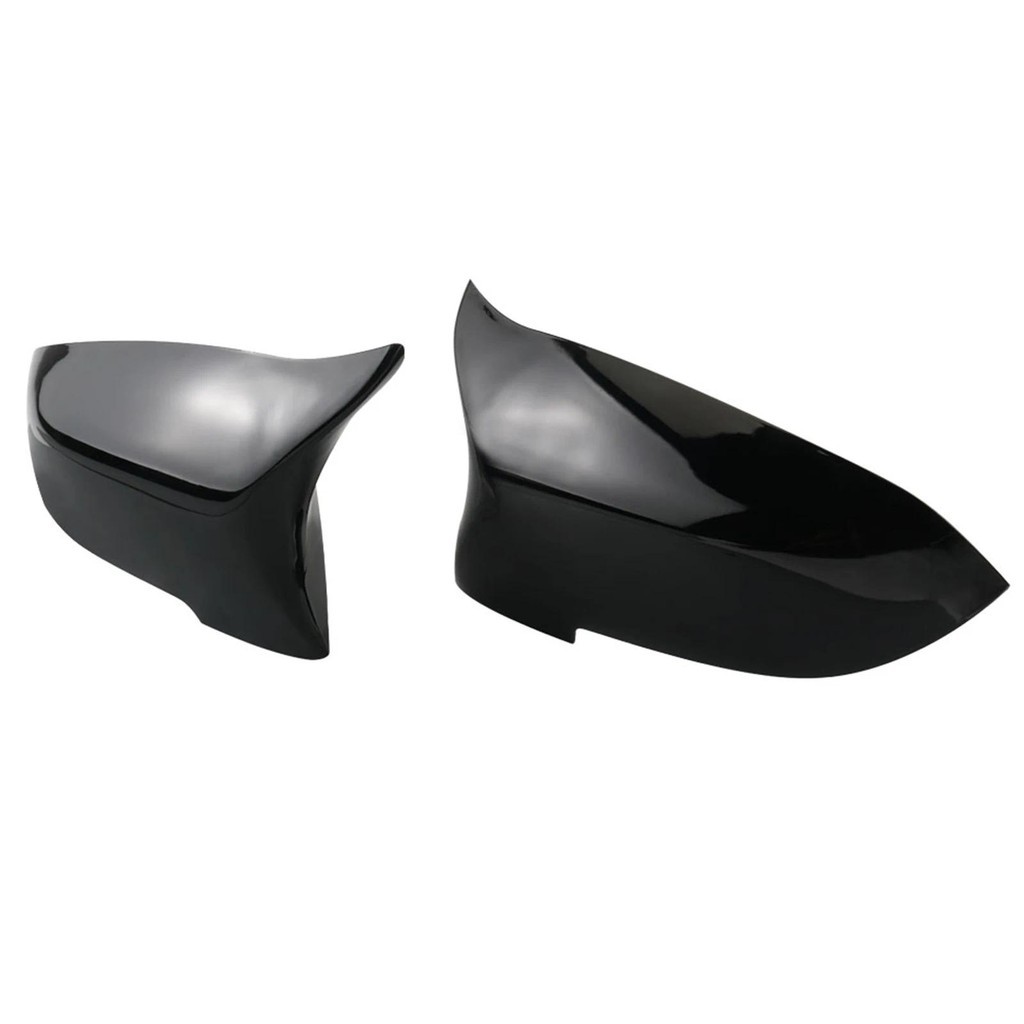 M-สไตล์กระจกมองหลังสีดําฝาครอบกระจกสําหรับBMW 5 Serises F10 สําหรับBMW F06 6 Series LCI