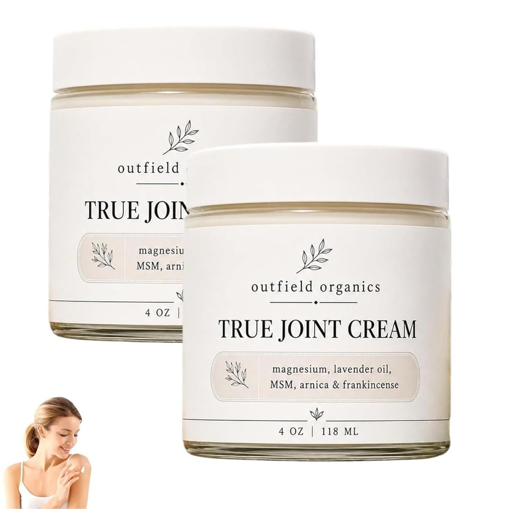 Outfield Organics True Joint Cream Professional Organic Joint Cream with, MSM, Arnica, Frankincense 