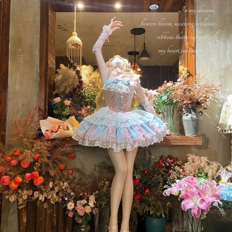 [Fudie Love Song] Lolita Lolita Full Dress jsk Dress Bow Lolita