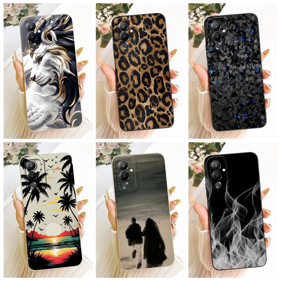 สําหรับ Tecno Pova 4 4Pro แฟชั่น Cool รูปแบบเคสโทรศัพท์ Pova4 4 Pro LG8n LG7n เลนส์ป้องกันซิลิโคนนุ่