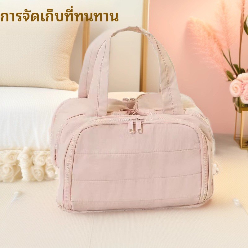กระเป๋าเครื่องสําอางแฟชั่นกระเป๋าเก็บเครื่องสําอางระดับไฮเอนด์ความจุขนาดใหญ่แบบพกพา Outing Cosme