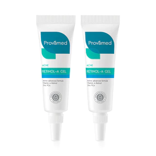 PROVAMED Acne Retinol-A Gel [10g x 2pcs] โปรวาเมด เจลแต้มสิวสำหรับผู้ที่มีปัญหาสิวอุดตันโดยเฉพาะ.