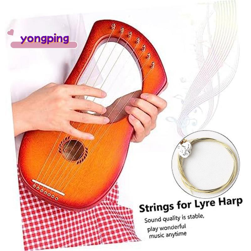 ชุดชิ้นส่วนทดแทนสาย Lyre Harp 16 ชิ้นสําหรับ Lyre Harp