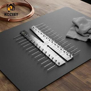 KOZEEY วัดคู่ Capillary Tube Gauge ขนาดคู่เครื่องวัดท่อทองแดง Easy Reading Marks เครื่องมือวัดร่างกายโลหะ