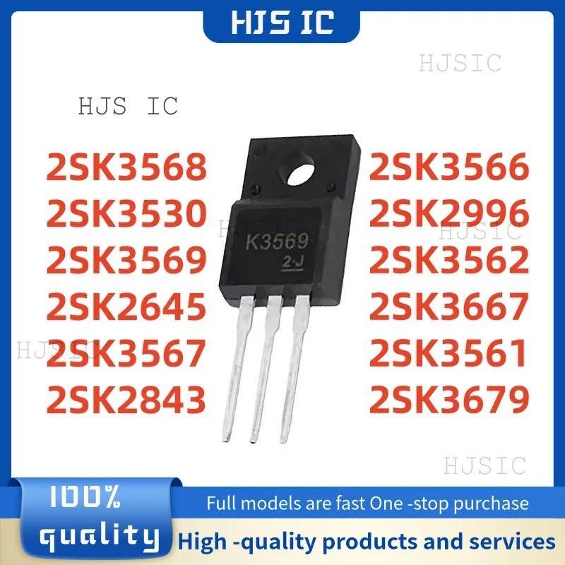 5PCS K3568 K3530 K3569 K2645 K3567 K2843 K3566 K2996 K3562 K3667 K3561 K3679 TO-220F 2SK3568 2SK3530