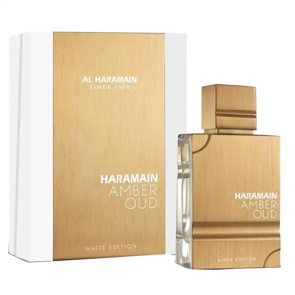 Al Haramain Amber Oud EDP Spray Arab Haramain Amber Perfume สีขาว