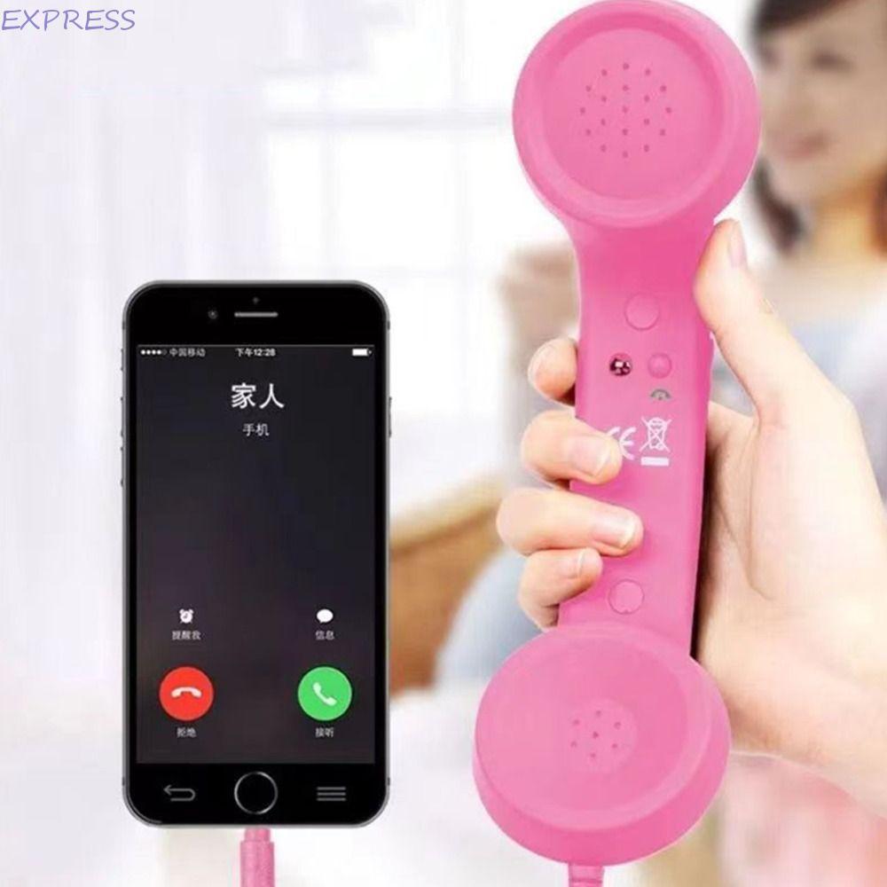 ชุดมือโทรศัพท์ EXPRESS, Call Receiver มือถือโทรศัพท์ย้อนยุค, หูฟังแบบมีสายป้องกันรังสีมัลติฟังก์ชั่นคลาสสิก 3.5 มม. โทรศัพท์มือถือ