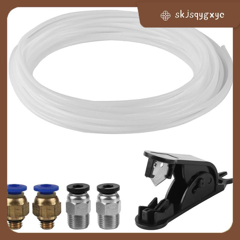 skjsqygxycTuubing พร้อมเครื่องตัดสําหรับเครื่องพิมพ์ 3D PTFE, สําหรับ Lab A1/A1 Mini/P1P/P1S/X1C, สํ