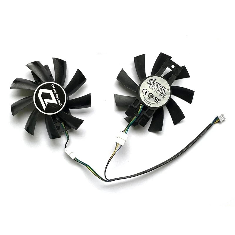87 มม.พัดลม GA92B2U GA92S2U สําหรับ Dataland PowerColor Radeon RX 570 Dual RX580 Cooling เปลี่ยนพัดล
