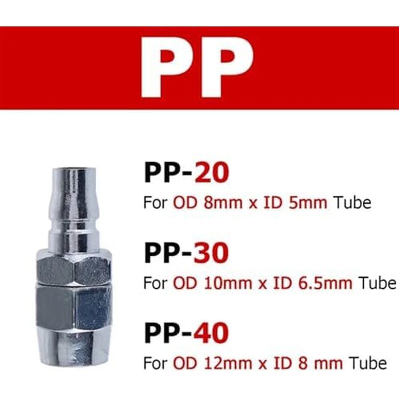 1pcs Pneumatic Fitting Quick Coupler Connector ข้อต่อเครื่องอัดอากาศอุปกรณ์เสริม SP20 PP20 PM20 SH20