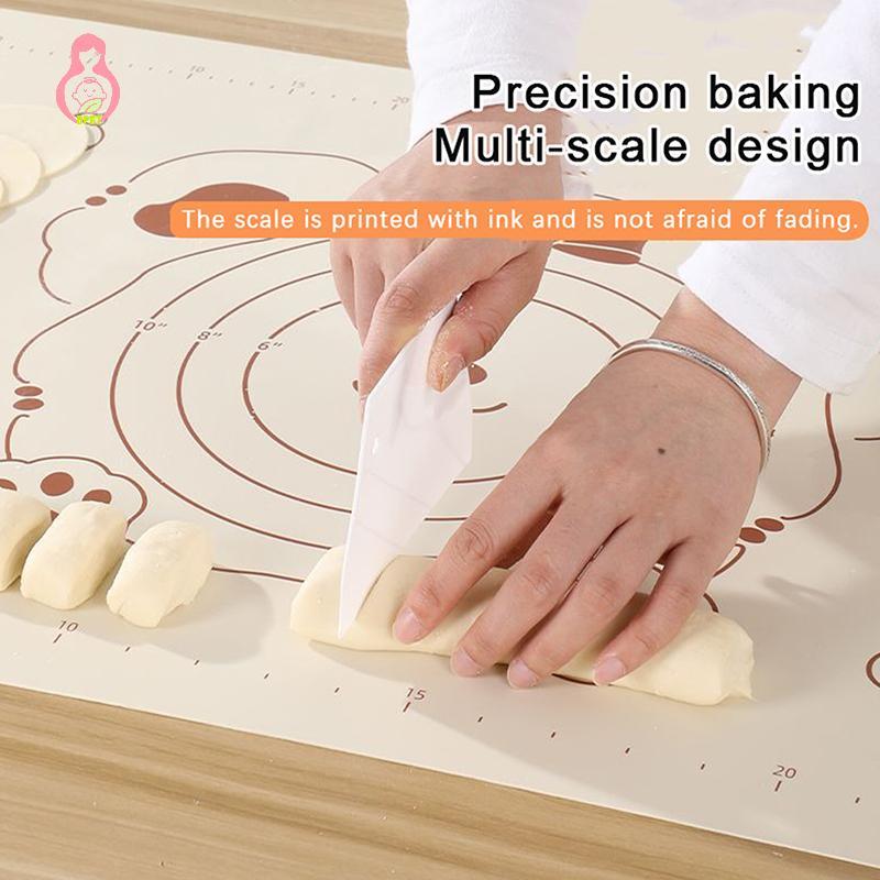 [DPGT] 1 ชิ้นซิลิโคน Pastry Mat Baking Mat Non-Sti Dough Mats Pastry Mats สําหรับ Rolling Dough พร้อ