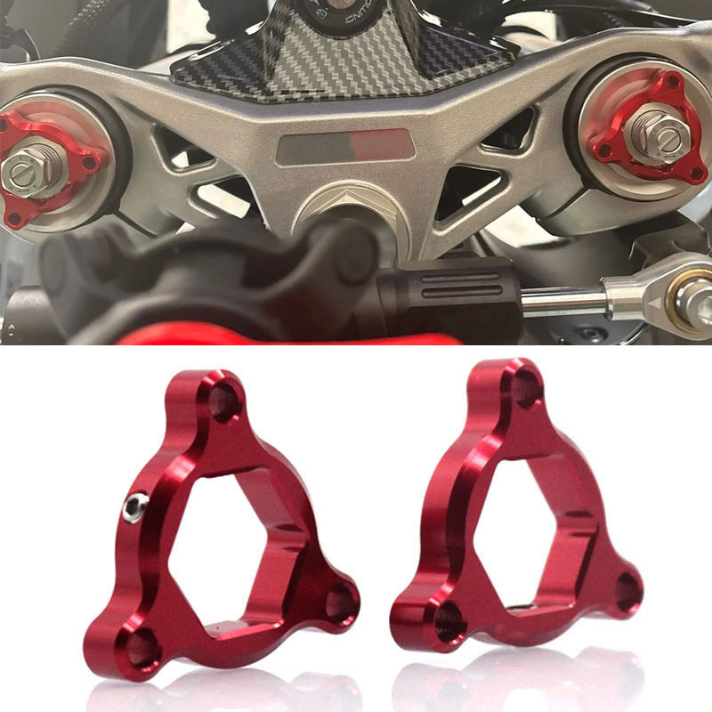 อุปกรณ์เสริมรถจักรยานยนต์ Suspension Fork Preload Adjusters Fit สําหรับ 675SR 675 SR SRR 750SR 750SR