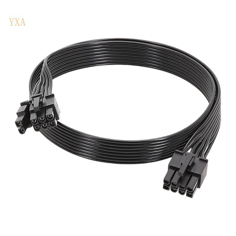 YXA 18AWG 8Pin ถึง 6+2 พินชายสาย GPU สายไฟสําหรับ Consistent Power Delivery