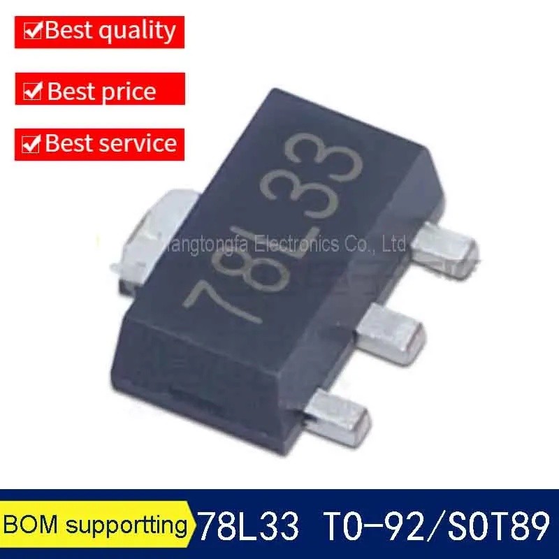 10 ชิ้น 78L33 SOT-89 L78L33ACZ TO-92 L78L33 TO92 L78L33ACUTR SOT-89 L78L33AC