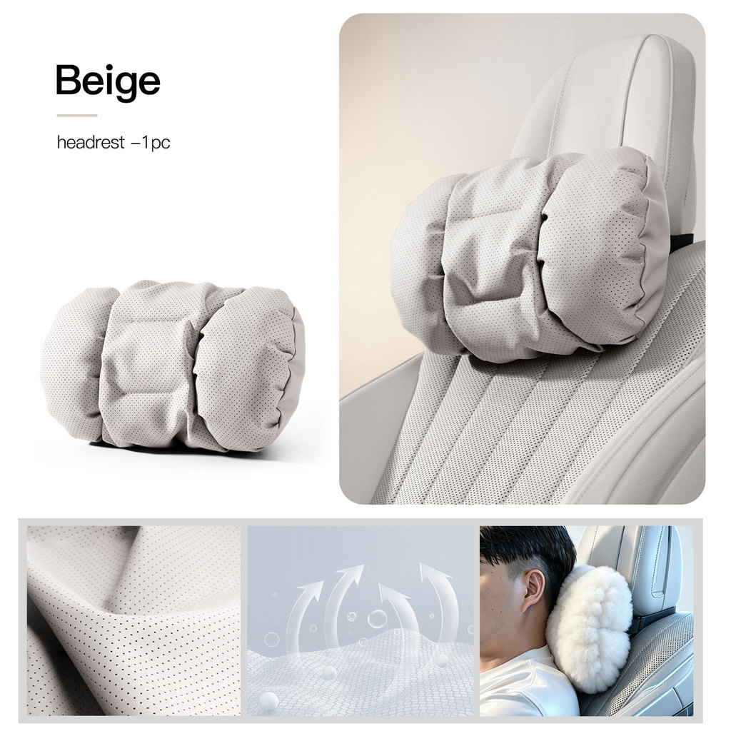 รถ Headrest คอสนับสนุนที่นั่งเบาะเอวสําหรับ Volvo XC60 XC40 XC90 V50 V40 V60 AWD V90 T6 Napa หนังคอห