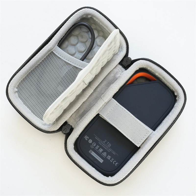 เหมาะสําหรับ SanDisk SanDisk E82/E81/E80 Mobile Solid State Drive Protection Storage Hard Shell Bag 