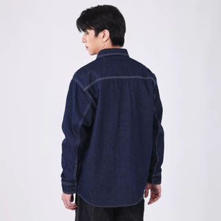 LEE เสื้อเชิ้ตยีนส์แขนยาวผู้ชาย Comfort รุ่น LE S326MSHLN03 สียีนส์เข้ม