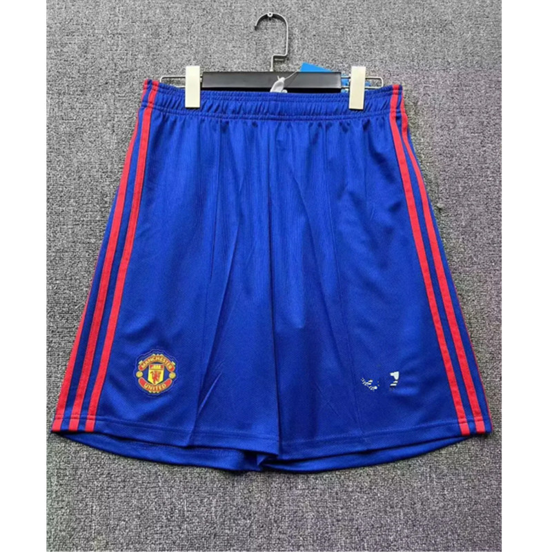 2026 2027 แมนเชสเตอร์ ยูไนเต็ด เยือน สีน้ําเงิน กางเกงฟุตบอล กางเกงฟุตบอล ใหม่