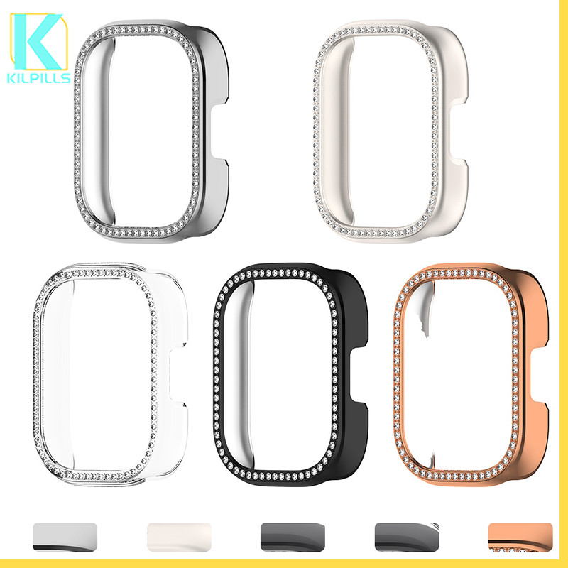 เคสพีซีประดับคริสตัล ป้องกันรอยขีดข่วน กรอบบัมเปอร์ ฟิล์มหน้าจอ อะไหล่เสริม for Smartwatch Redmi Watch 5 Active /5 Lite