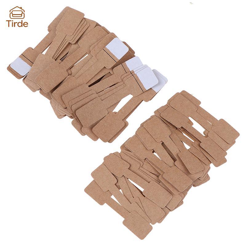 Tirde 50/100PCS square blank ราคาการ์ดสร้อยคอเครื่องประดับป้ายกระดาษ