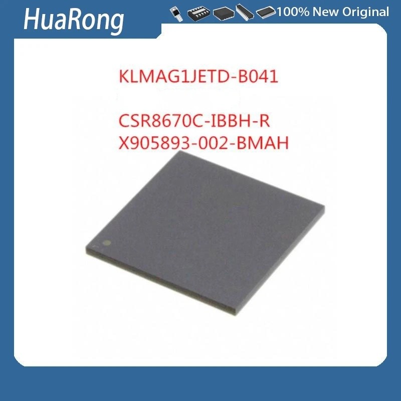 2 ชิ้น/มัด KLMAG1JETD-B041 KLMAG1JETD CSR8670C-IBBH-R CSR8670CG CSR8670C X905893-002-BMAH X905893- 0