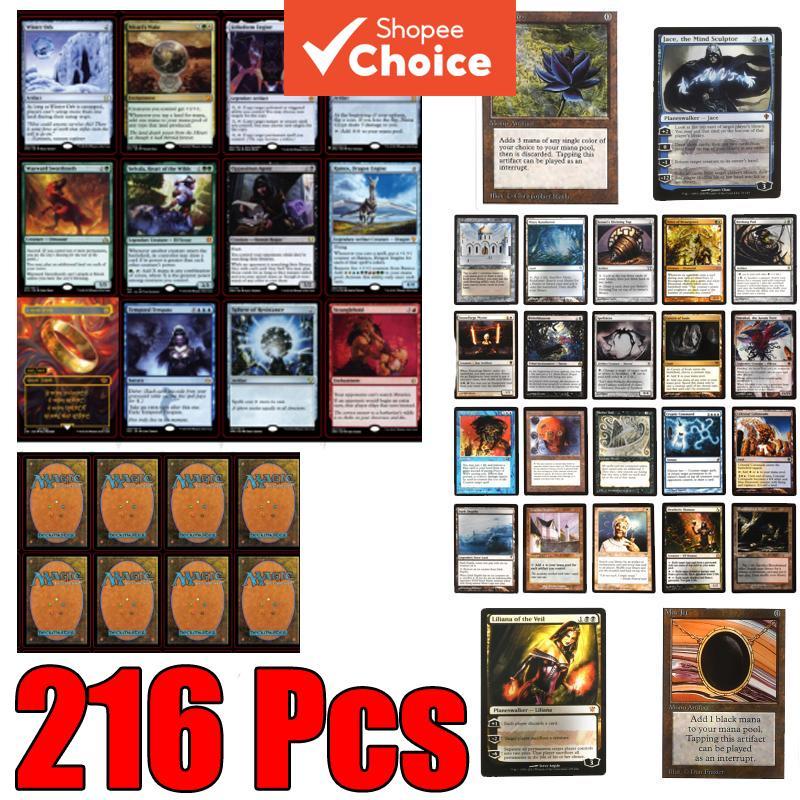 Proxy การ์ดชุด 216 ชิ้น Black Core Magic The Gathering การ์ด Dual Land Fretch Land P9 เกมกระดานคอลเล
