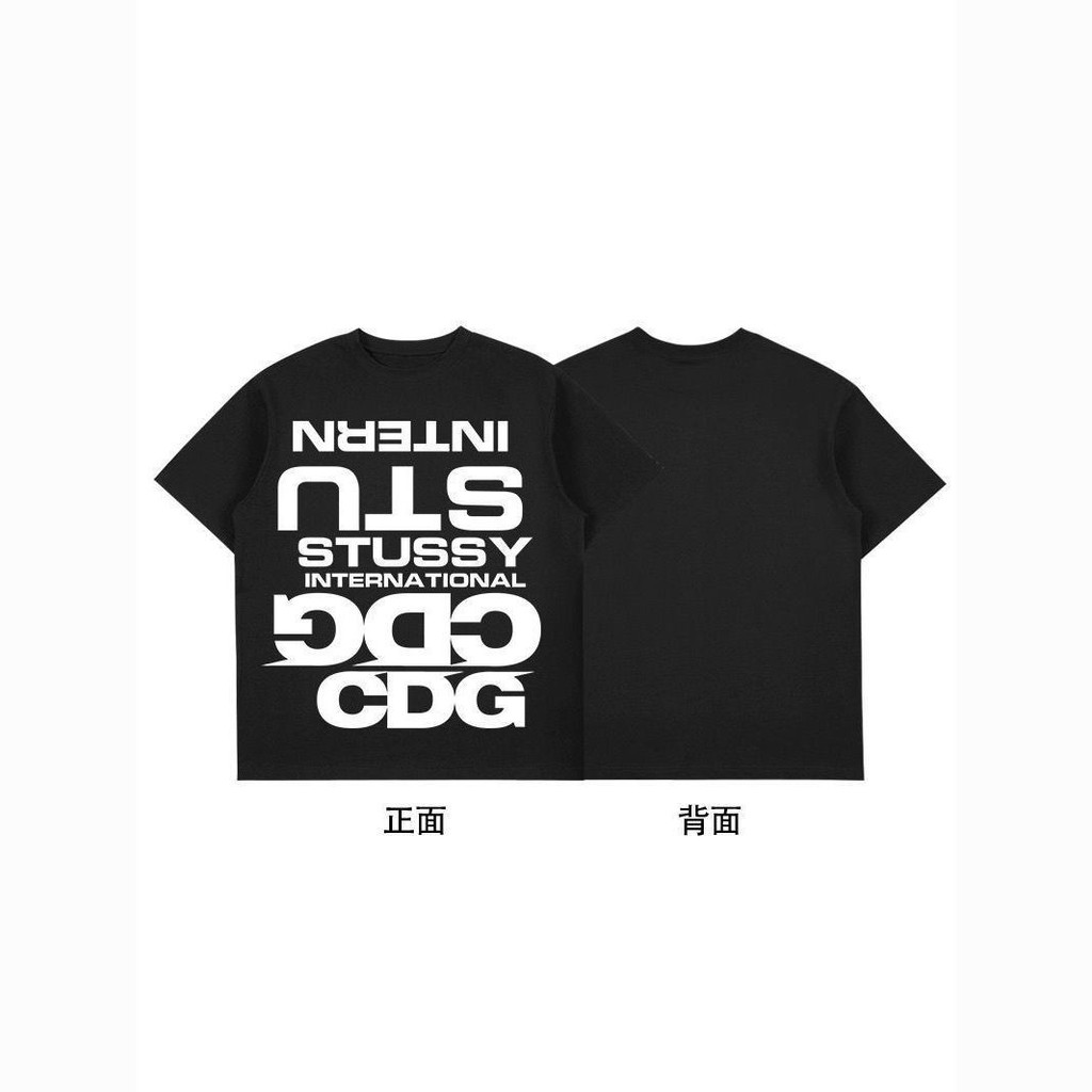 26AW Street Wear High Street American Retro Street CentralCee พิมพ์เสื้อยืดแขนสั้นผ้าฝ้ายแท้ผู้ชาย 8