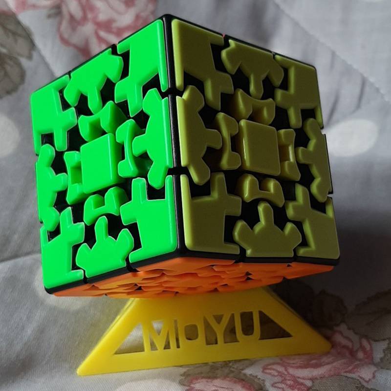 LETH 3x3 Gear Cube Oril Stierless Smooth and Gear Mechanicalers Perfect Puzzle Vary