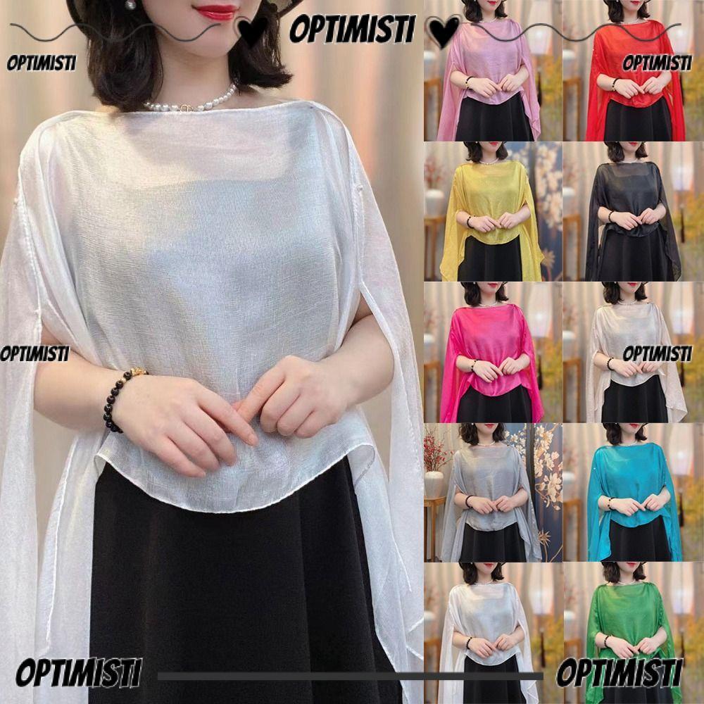 OPTIMISTI8E Evening Prom Cape, Chiffon Pure Color Women Shawl, Cloak Fashion Scarf Women Girls