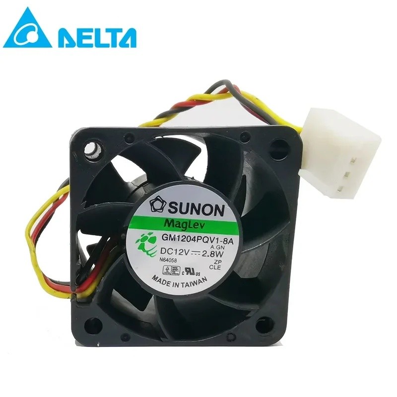 สําหรับ Sunon GM1204PQV1-8A DC12V 2.8W 4CM 4028 40*40*28MM 3-line 1U 2U พัดลมเซิร์ฟเวอร์ 9200rpm 14C