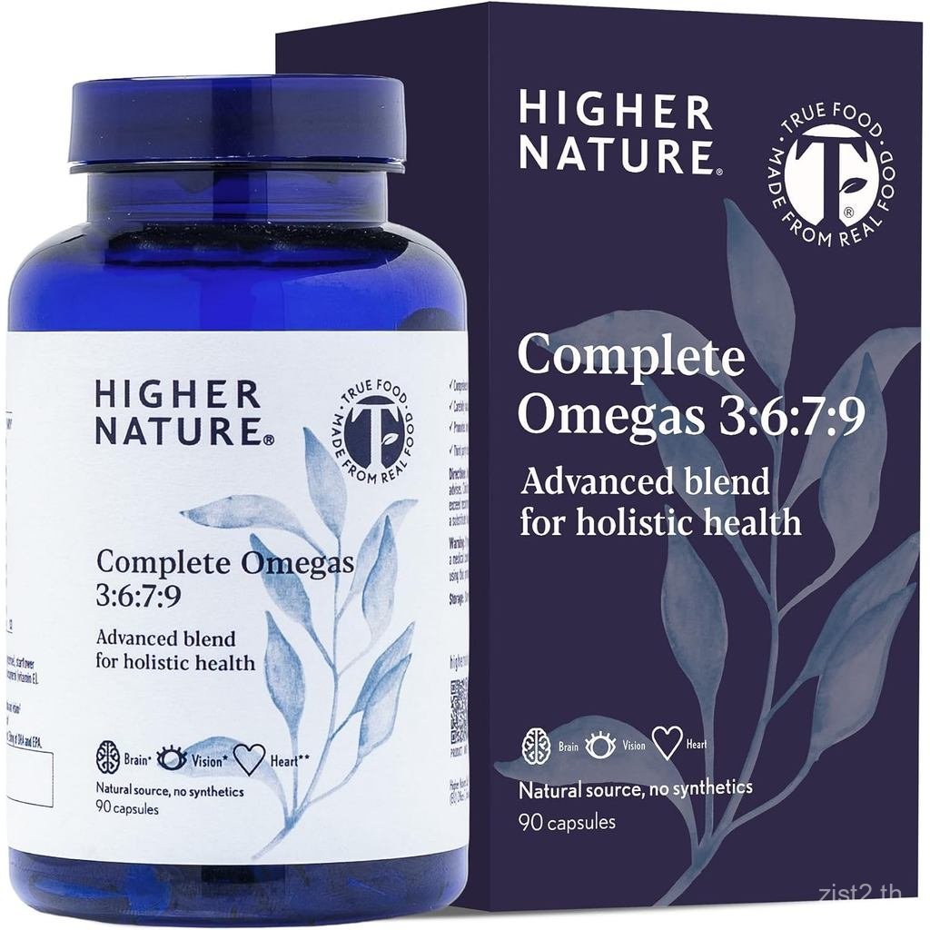 Higher Nature Complete Omegas 3:6:7:9 - ทรู ® สูตร - น้ํามันพร้อม Borage Oil & Virgin O Oil - port V
