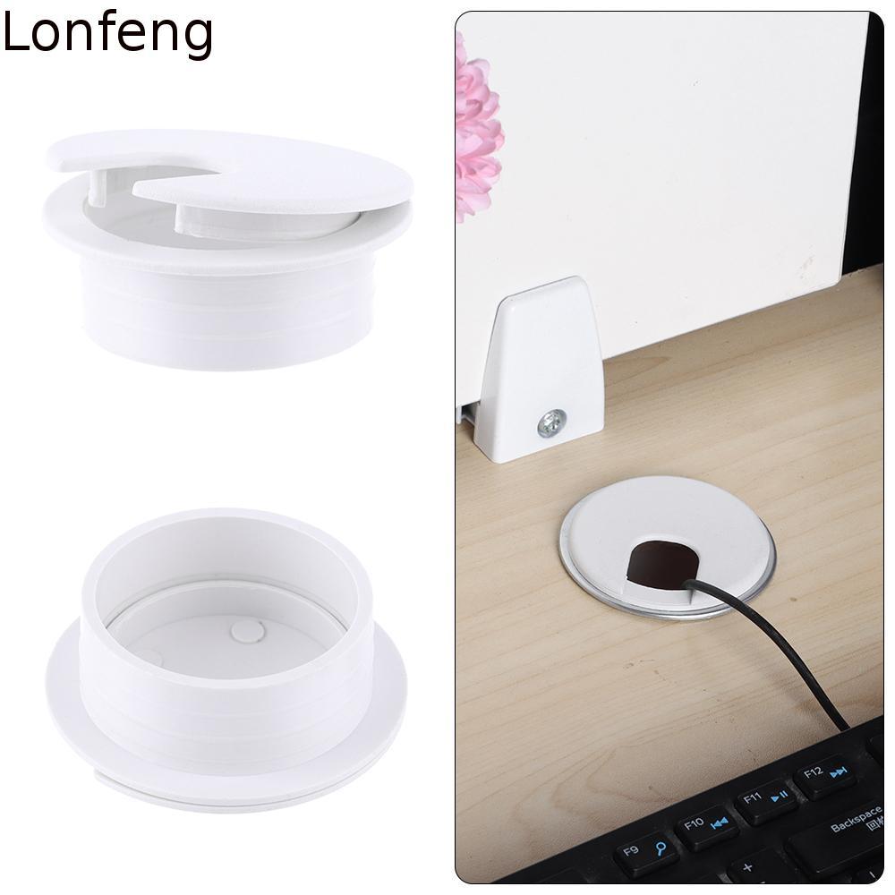 LONFEPH 35/50 มม.คอมพิวเตอร์ Grommet Tidy Buckle Line Organizer Office Line กล่อง