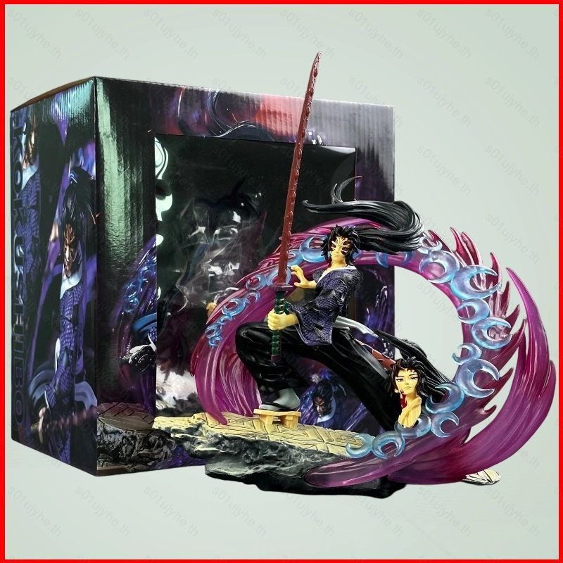 Demon Slayer Kokushibo Tsugikuni Yoriichi Action Figure อะนิเมะเดสก์ท็อปเครื่องประดับของเล่นสะสม