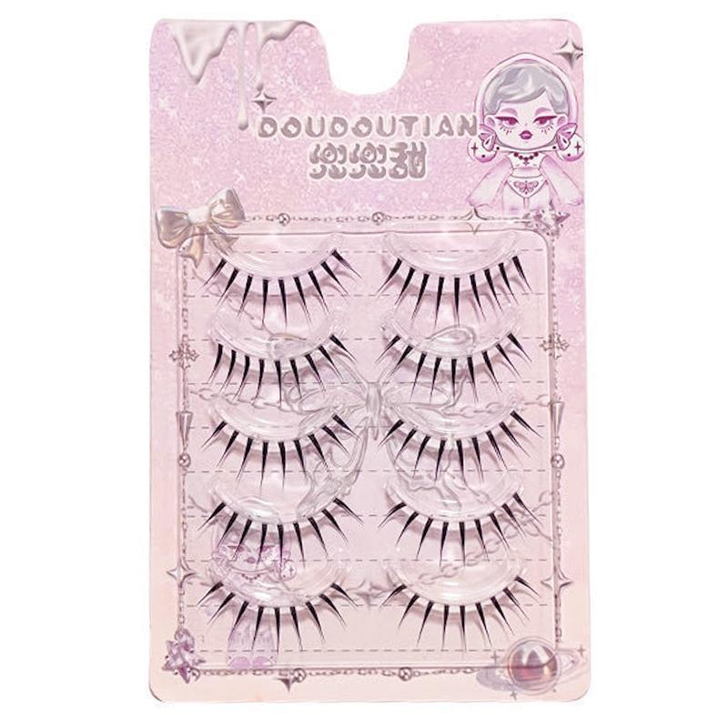 Dou Dou Sweet Wet Look Strip Lashes ปริมาณเกาหลีกําหนด V9c9