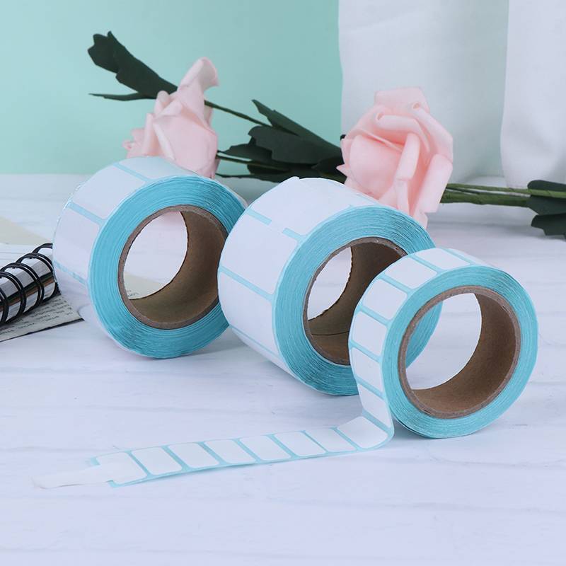 E-WOITD 700 ชิ้น/ม้วนกาวฉลากความร้อนซูเปอร์มาร์เก็ตราคา nk ป้ายพิมพ์โดยตรง E-WIOTD