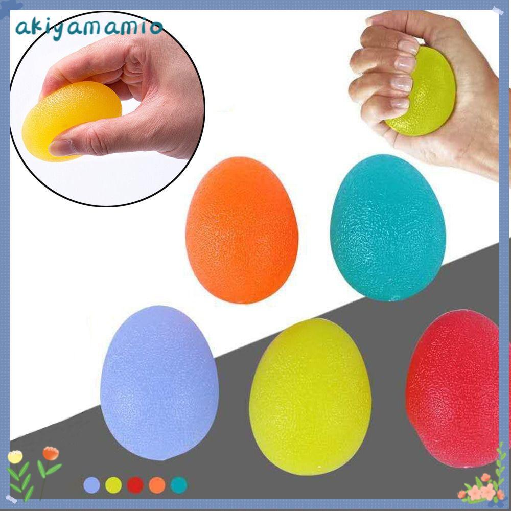 AKIYAMAMIO Stress Ball, Grip Training Squeeze Stress Relief Hand Stress Ball, การออกกําลังกายบีบซิลิ