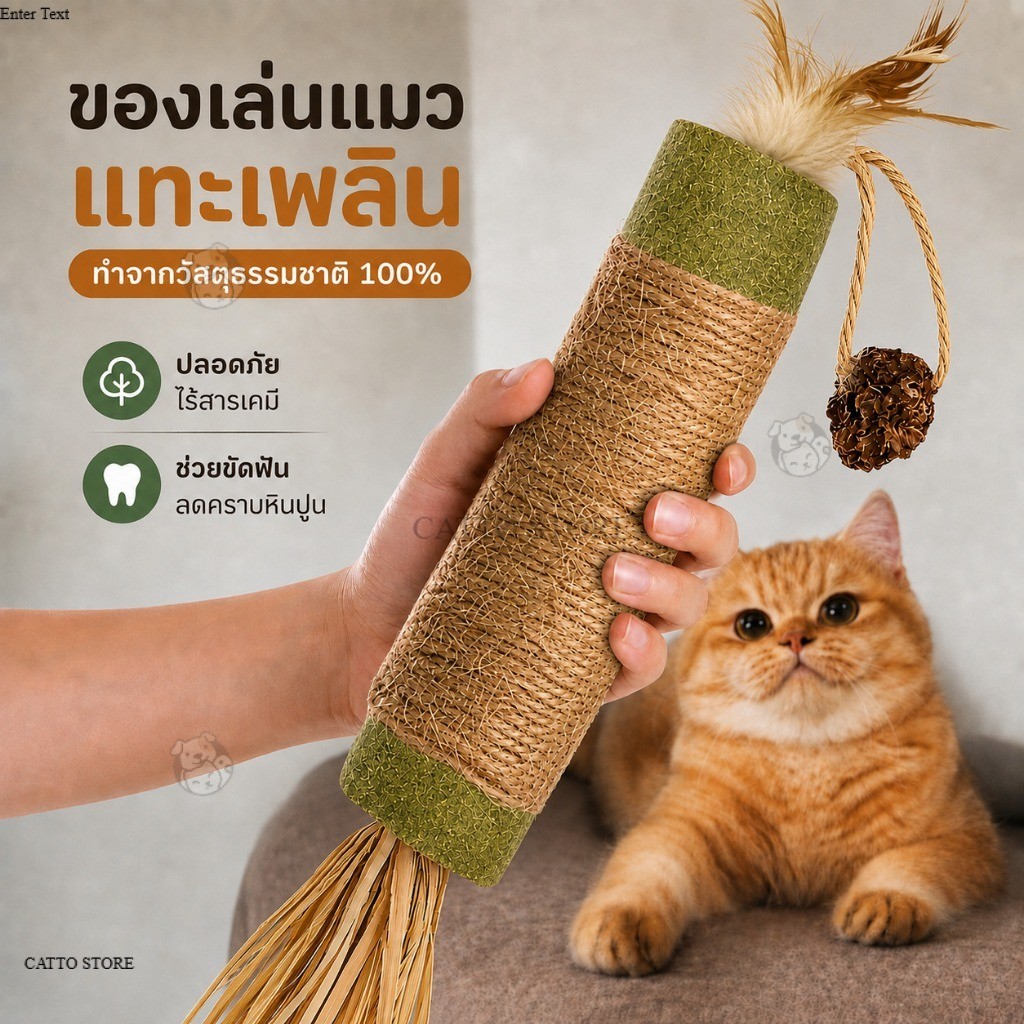 แท่งแคทนิปแมว ของเล่นแมวกัดแทะ วัสดุธรรมชาติ ช่วยขัดฟัน ลดคราบหินปูน ของเล่นทำความสะอาดฟันแมว ไม้ทาทาบิ ราคาถูก  i