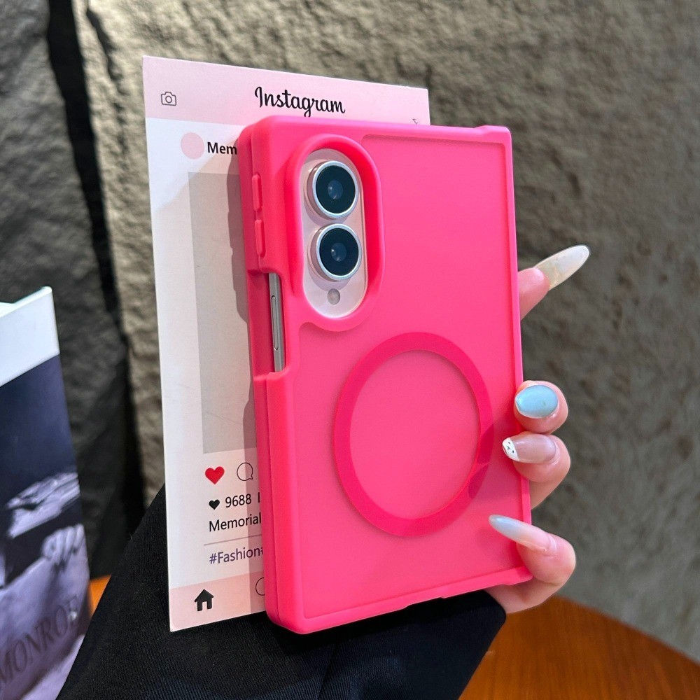 Z Fold8 กรณีหรูหรา Matte Frosted Magnetic Case สําหรับ Samsung Galaxy Z พับ 8 Ultra ไร้สายชาร์จ PC TPU ฝาครอบ