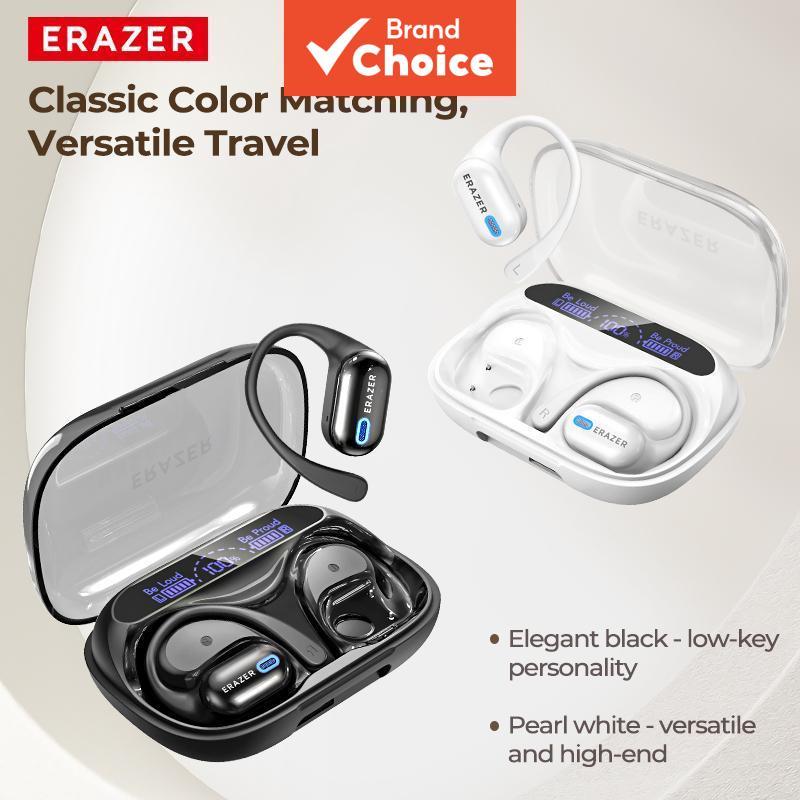 Erazer XP18 OWS หูฟัง TWS หูฟังไร้สายบลูทูธ 6.0 AI การแปลจอแสดงผล LED Power Bank สําหรับกีฬา